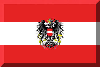 Österreichische Fahne; Austrian flag.
